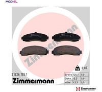 ZIMMERMANN 21626.155.1 Brake pad set