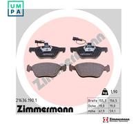 ZIMMERMANN 21636.190.1 Brake pad set