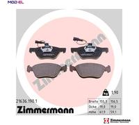 ZIMMERMANN 21636.190.1 Brake pad set