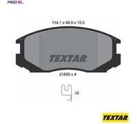 Textar Front Brake Pads fits Mitsubishi Colt Lancer Proton Wira Persona