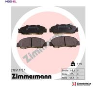 BRAKE PAD SET DISC BRAKE 21651.175.1 FOR ROVER HONDA LEGEND/III/Mk INTEGRA 1.9L