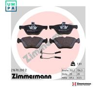 ZIMMERMANN 21670.200.2 Brake pad set