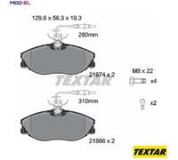 BRAKE PAD SET DISC BRAKE 2167403 FOR PEUGEOT CITROEN D8B 1.9L 4HX 2.2L 4cyl 406