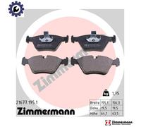 ZIMMERMANN 21677.195.1 Brake pad set