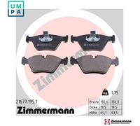 ZIMMERMANN 21677.195.1 Brake pad set