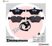 ZIMMERMANN 21677.195.2 Brake pad set