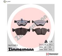 ZIMMERMANN 21677.995.1 Brake pad set