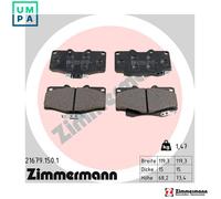 ZIMMERMANN 21679.150.1 Brake pad set