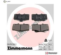 ZIMMERMANN 21679.150.1 Brake pad set