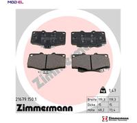 ZIMMERMANN 21679.150.1 Brake pad set
