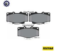 BRAKE PAD SET DISC BRAKE 2167904 FOR TOYOTA 1KZ-T/TE 3.0L 4cyl CAREVACA