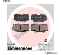 ZIMMERMANN 21680.175.1 Brake pad set