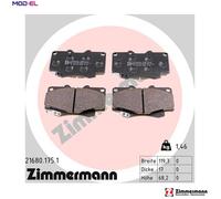 ZIMMERMANN 21680.175.1 Brake pad set