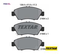 BRAKE PAD SET DISC BRAKE 2169401 FOR ACURA HONDA FIT/IV/III/MONOCAB INTEGRA/SJ