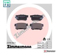 ZIMMERMANN 21719.150.1 Brake pad set