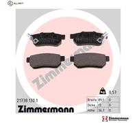 BRAKE PAD SET DISC BRAKE 21738.130.1 FOR HONDA FIT/IV/III/MONOCAB JAZZ 1.3L 4cyl