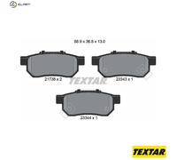 BRAKE PAD SET DISC BRAKE 2173801 FOR HONDA L15A7 1.5L L13Z1 1.3L 4cyl 1.7L 4cyl