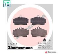 ZIMMERMANN 21792.155.9 Brake pad set
