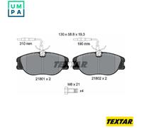 Genuine OE Textar Brake Pads Full Set Of 4 Front 2180101