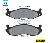 Textar Brake Pad Set 2182001 - Front Disc Brake