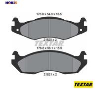 Textar Brake Pad Set 2182001 - Front Disc Brake