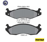Textar Brake Pad Set 2182001 - Front Disc Brake