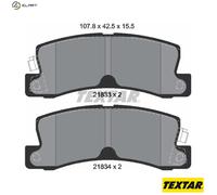 Textar Rear Brake Pads fits Toyota Carina Camry Celica E Lexus ES Avensis