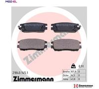 Otto Zimmermann Brake Pad Set 21840.145.1 - Disc Brake - for Mitsubishi L400 / Lancer V / Pajero II