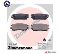Otto Zimmermann Brake Pad Set 21840.145.1 - Disc Brake - for Mitsubishi L400 / Lancer V / Pajero II