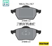 For Ford Seat VW Genuine OE Textar Brake Pads Full Set Of 4 Front 2184802