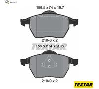For Ford Seat VW Genuine OE Textar Brake Pads Full Set Of 4 Front 2184802