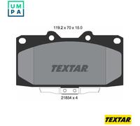 TEXTAR 2185401 Brake pad set