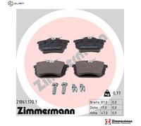 ZIMMERMANN 21861.170.1 Brake pad set