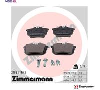 ZIMMERMANN 21861.170.1 Brake pad set