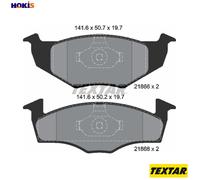 For Seat VW Genuine OE Textar Brake Pads Full Set Of 4 Front 2186603