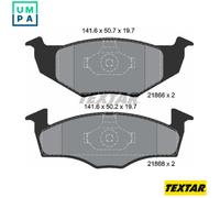 Textar Brake Pads 2186603 - Front Set of 4 - For Seat, VW - Genuine OE
