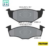 Textar Brake Pads 2186603 - Front Set of 4 - For Seat, VW - Genuine OE