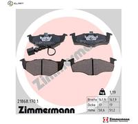 ZIMMERMANN 21868.170.1 Brake pad set