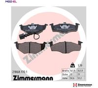 ZIMMERMANN 21868.170.1 Brake pad set