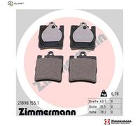 ZIMMERMANN 21898.155.1 Brake pad set