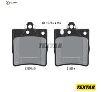 Brake Pad Set Textar 2189803 Fits Mercedes C-Class CLC-Class CLK E-Class SLK
