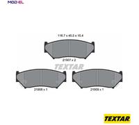Textar Brake Pads Genuine OE for Suzuki Front - Full Set of 4 2190701