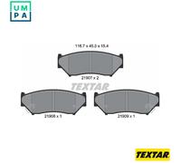 Textar Brake Pads Genuine OE for Suzuki Front - Full Set of 4 2190701
