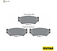 For Suzuki Genuine OE Textar Brake Pads Full Set Of 4 Front 2190701