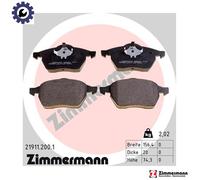 ZIMMERMANN 21911.200.1 Brake pad set