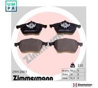 ZIMMERMANN 21911.200.1 Brake pad set