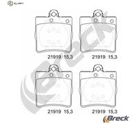 Brake pads 21919 00 702 00 BRECK for MERCEDES-BENZ CHRYSLER