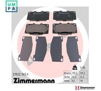 ZIMMERMANN 21922.145.1 Brake pad set