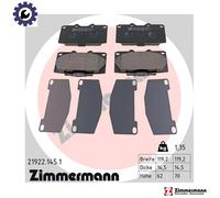 ZIMMERMANN 21922.145.1 Brake pad set
