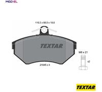 BRAKE PAD SET DISC BRAKE 2194503 FOR VW AUDI A4/S4 AFY/ARG/APT/ADR 1.8L 4cyl A4